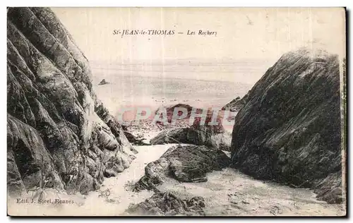 Cartes postales St Jean le Thomas Les Rochers