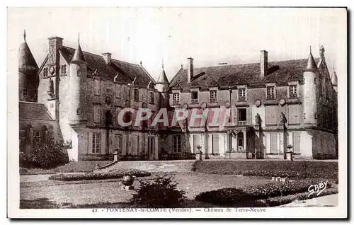 Cartes postales Fontenay le Comte (Vendee) Chateau de Terre Neuve