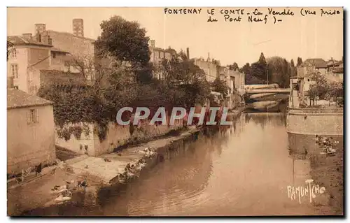 Cartes postales Fontenay La Comte La Vendee Vue Prise du Pont Neuf