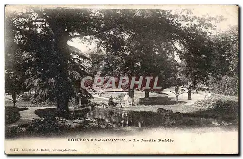 Cartes postales Fontenay Le Comte Le Jardin Public