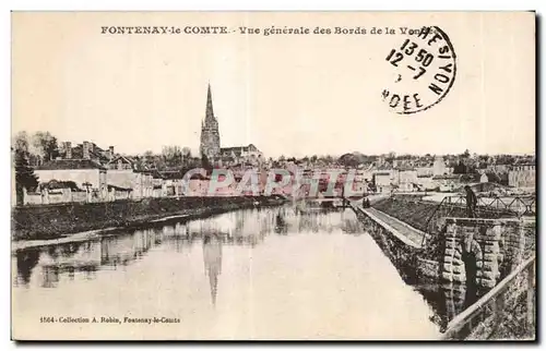 Cartes postales Fontenay Le Comte Vue generale des Bors de la Vendee