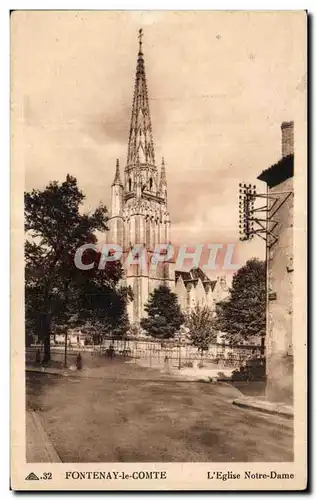 Cartes postales Fontenay Le Comte L Eglise Nortre Dame