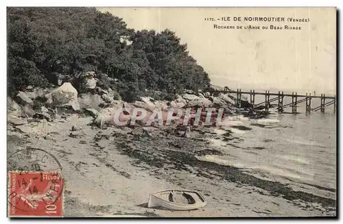 Cartes postales Noirmoutier (Vendes) Rochers De L Anse Du Beau Rivage