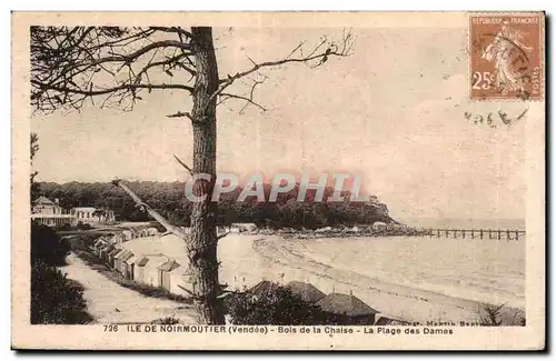 Cartes postales Noirmoutier Bois de la chaise la plage des dames