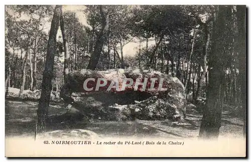 Ansichtskarte AK Noirmoutier Le rocher du pe lave