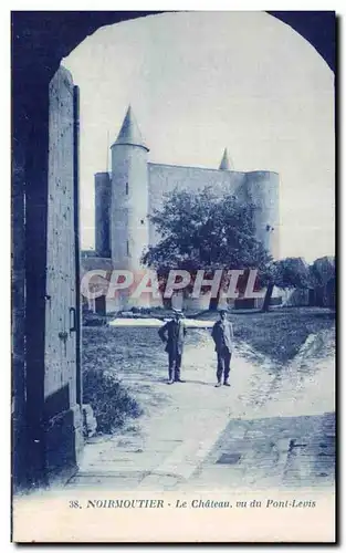 Cartes postales Noirmoutier Le chateau vu du pont levis