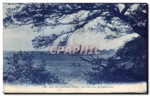 Cartes postales Noirmoutier La ville vue du gaillardin