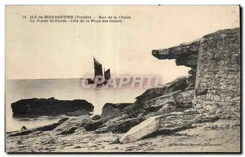 Cartes postales Noirmoutier Bois de la chaise la pointe st pierre cote de la plage des dames