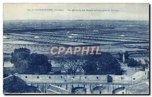 Ansichtskarte AK Noirmoutier Vue grnerale Marais salants prise du Donjon