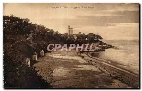 Ansichtskarte AK Noirmoutier plage de l Anse rouge