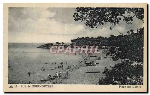 Ansichtskarte AK Noirmoutier ILe de Plage des Dames