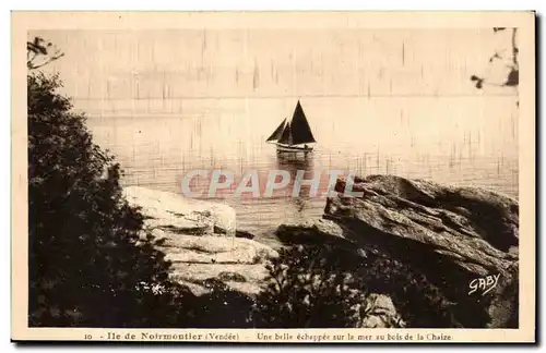 Ansichtskarte AK Noirmoutier Une brille echapper sur la mer au bois de Chaize