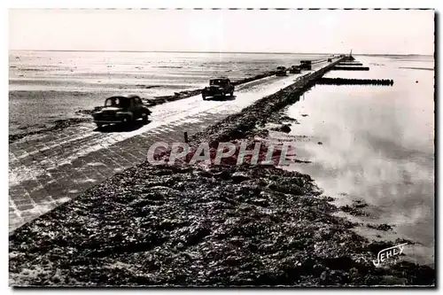 Cartes postales L Ile De Noirmoutier Passage du Goa Route Carrossable a Maree Basse Reliant Ille au Continent