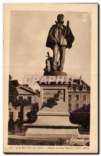 Cartes postales La Roche sur Yon Statue de Paul Baudry