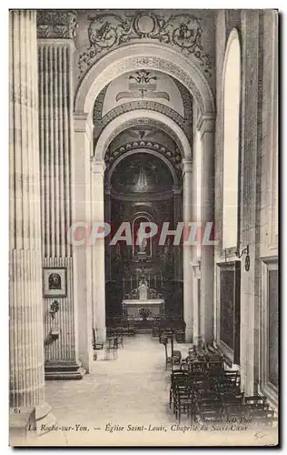 Cartes postales La Roche sur Yon Eglise Saint Louis Chapelle du Sacre Cocur