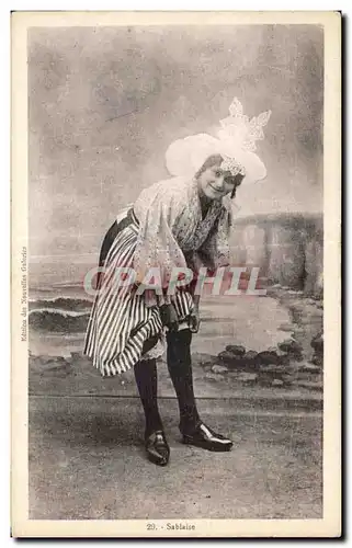 Cartes postales Les Sables D olonne Sablaise Costume Folklore