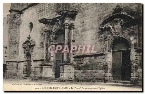 Cartes postales Les Sables D olonne Le portail renaissance de l Eglise