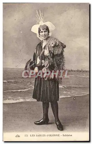 Cartes postales Les Sables D olonne Sablaise Folklore Costume