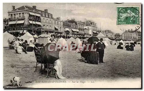 Cartes postales Les Sables d Olonne Les sables d Olonne sur la plage