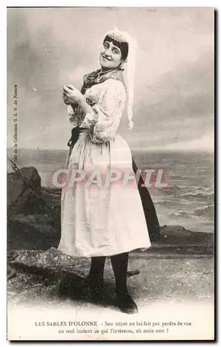 Cartes postales Sables D olonne Folklore Costume Femme