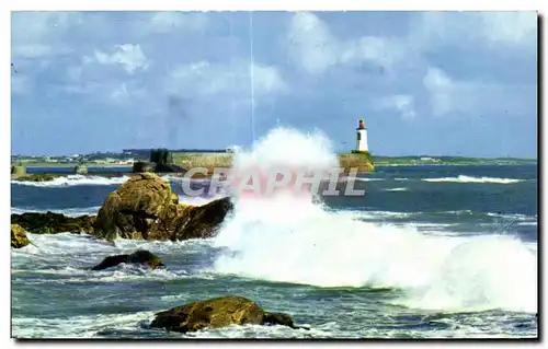 Cartes postales moderne Les Sables d Olonne Les sables d Olonne la jetee un jour de tempete