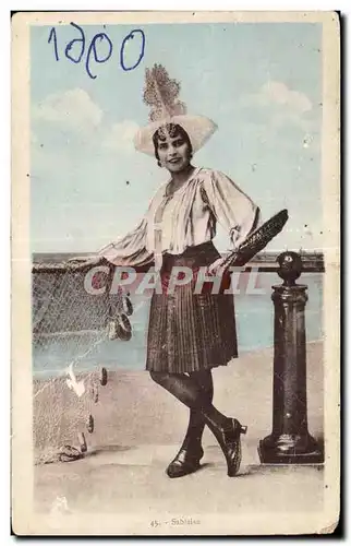 Cartes postales Folklore Costume Femme