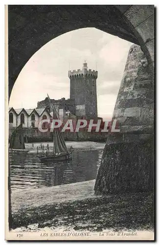 Cartes postales Les sables d Olonne la tour d Arundel Bateau