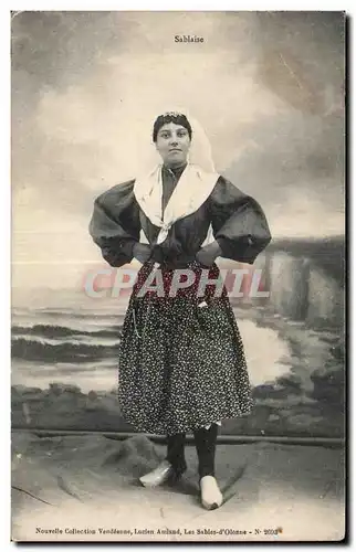 Cartes postales Les Sables d olonne Folklore Costume