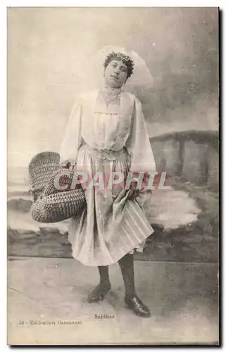 Cartes postales Les sables d Olonne Folklore Costume