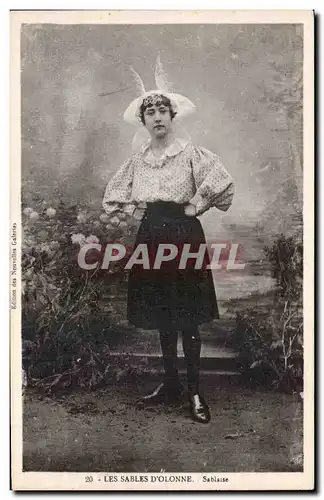 Cartes postales Les sables d Olonne sablaise Folklore Costume