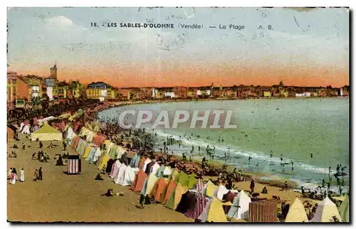 Cartes postales sands Olonne the beach