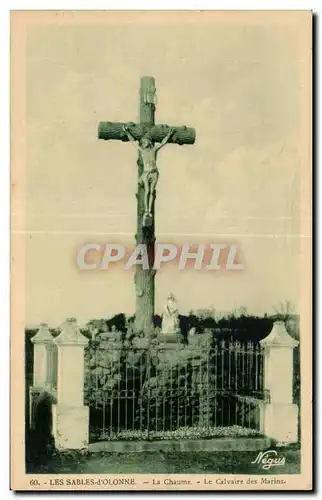 Cartes postales Les sables d Olonne la chaume le calvaire des marins