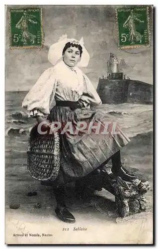 Cartes postales Les Sables d olonne Folklore Costume