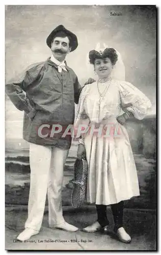 Ansichtskarte AK Les sables d Olonne Folklore Costume