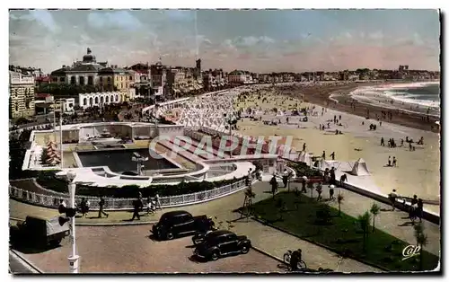 Cartes postales Les sables d Olonne vue sur le remblai et la piscine