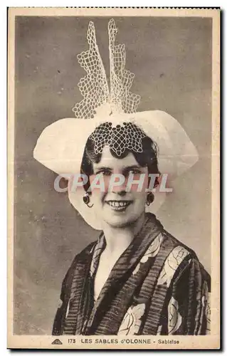 Cartes postales Les sables d Olonne sablaise Folklore Costume