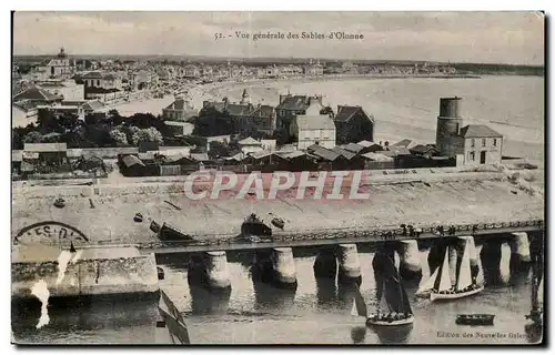 Cartes postales vue generale sables d Olonne