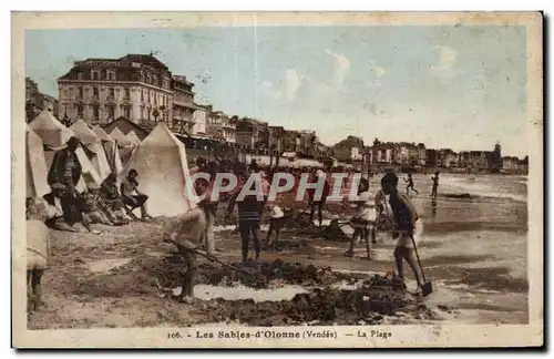 Cartes postales Les Sables d Olonne Vendee La Plage Enfants