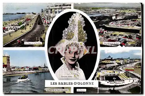 Cartes postales Les sables d Olonne Coiffe Costume