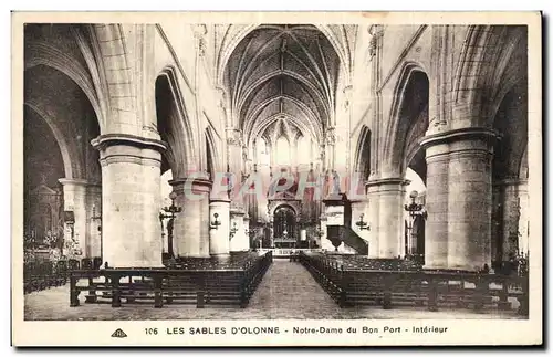 Cartes postales Les sables d Olonne notre dame du bon port interiur