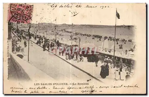 Cartes postales Les sables d Olonne le remblai