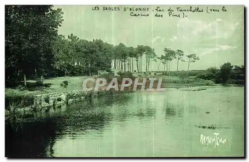 Cartes postales Sables d olonne lac de tanchettes casino des pins