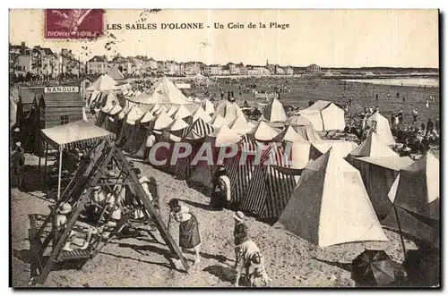 Cartes postales Les sables d Olonne un coin de la plage