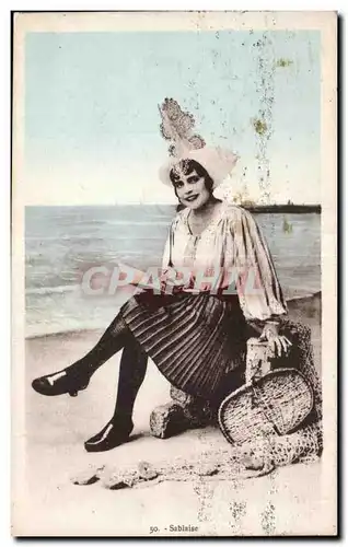 Cartes postales Sables D olonne Sablaise Coiffe costume Folklore