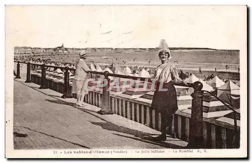 Cartes postales Les sables d Olonne la jolie sablaise le remblai Coiffe costume Folklore