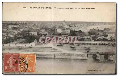 Cartes postales Les sables d Olonne vue panoramique prise de la tour b Arundel