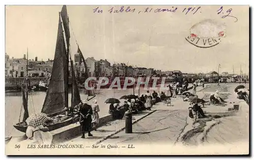 Cartes postales Les sables d Olonne sur les quais
