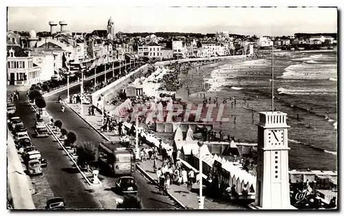 Cartes postales Les sables d Olonne le remblai et la plage