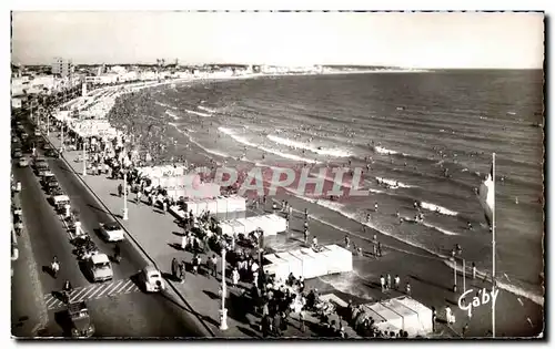 Cartes postales Les sables d Olonne le remblai et la plage