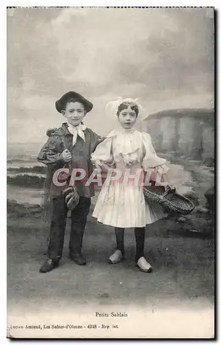 Cartes postales Les Sables d Olonne Petits Sablais enfants Folklore Costume